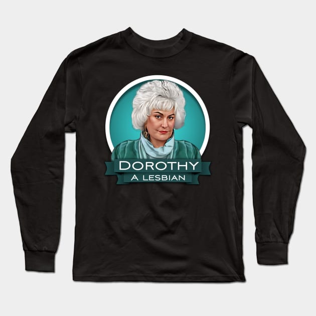 Dorothy, a lesbian Long Sleeve T-Shirt by Indecent Designs